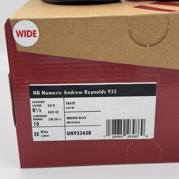 New Balance Numeric Andrew Reynolds 933 Shoes Mens Size 8.5 EE Skate NEW main image 5